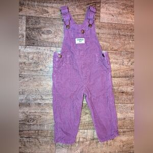 OshKosh purple overalls size 12m EUC